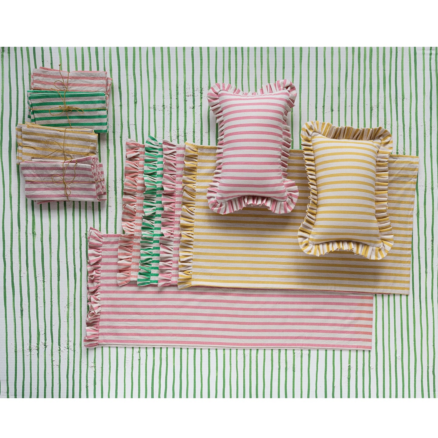 Stripes/Rayitas Lumbar Pillow Set
