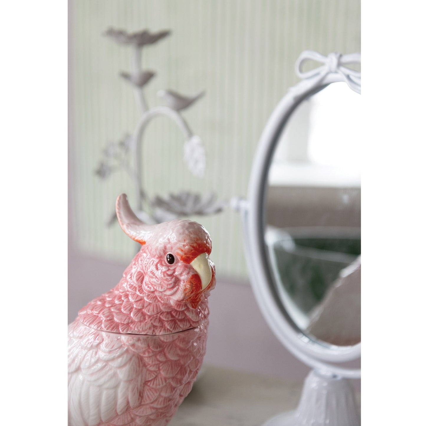 Cockatiel/Cacatúa Ceramic Jar