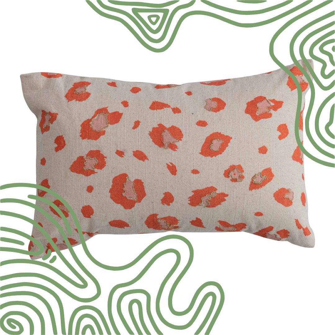 Leopard/Leopardo Lumbar Pillow