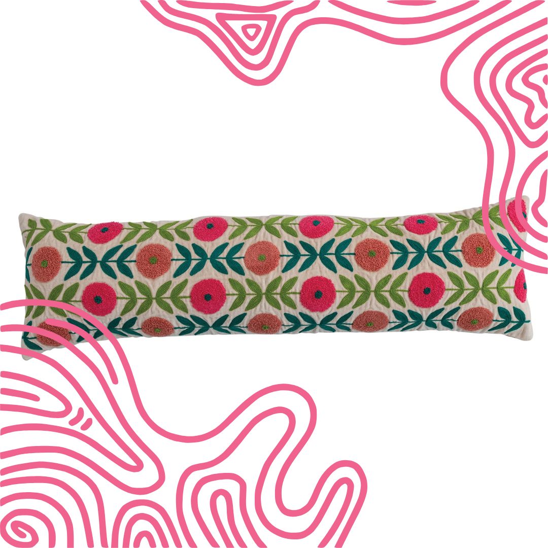 Flower/Flores Lumbar Pillow