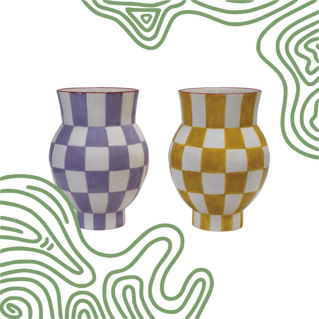 Checkered/Cuadritos Vase