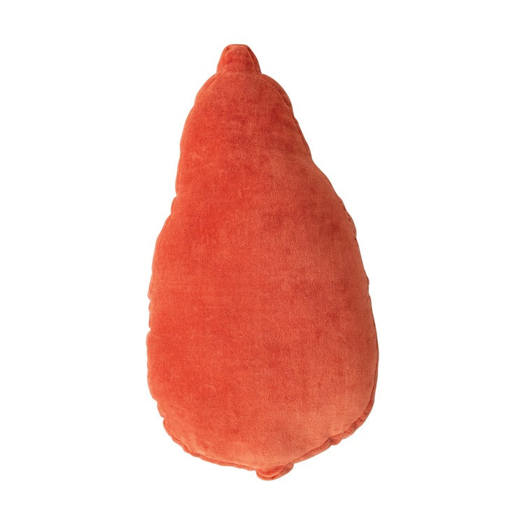Papaya/Papaya Beaded Pillow